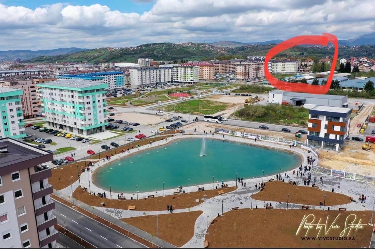 Athena Apartman Lukavica Bagian luar foto